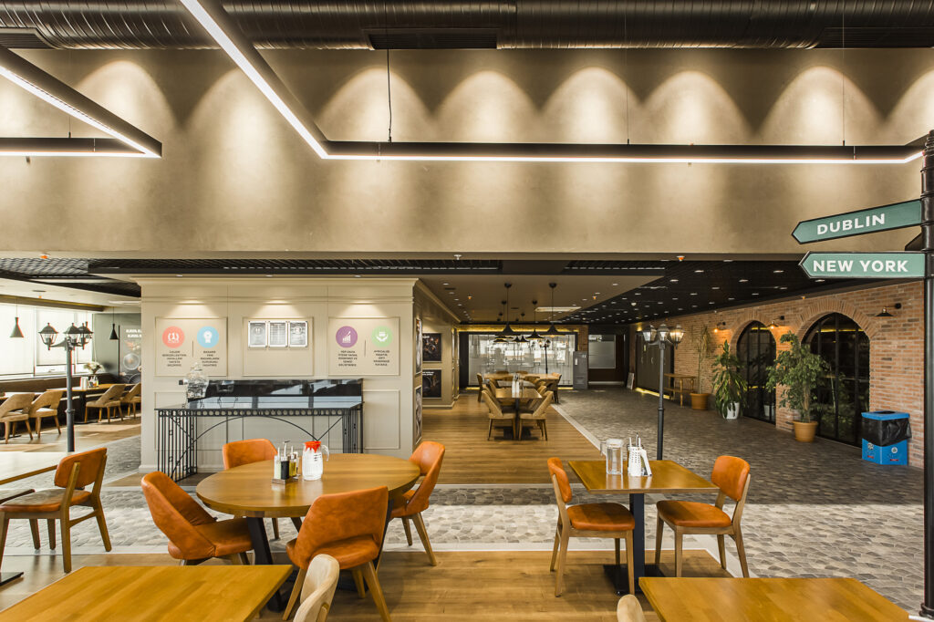 Karaca Grup merkez restoran ve yemekhane · Manifesto Design & Architecture