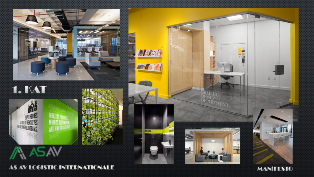 ASAV Lojistik — mood board çalışması (referans görseller) · Manifesto Design & Architecture