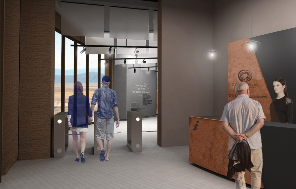 Göbeklitepe Ziyaretçi Merkezi giriş ve turnike alanı — Manifesto Design & Architecture
