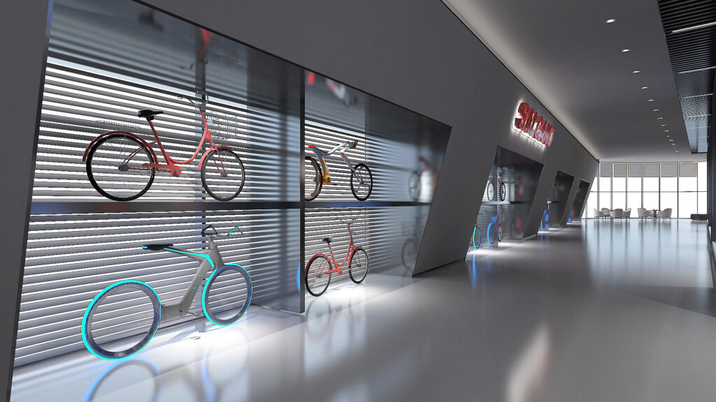 Salcano showroom — mağaza içi genel görünüm